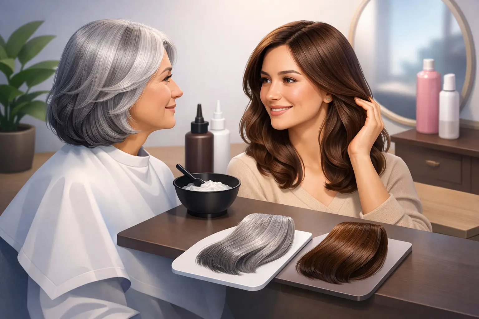Gray Coverage Hair Color That Looks Natural