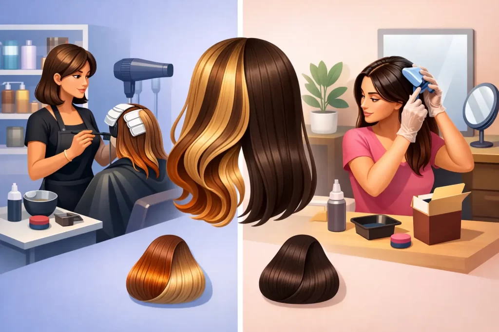 Salon Color Versus Box Dye: What Changes?