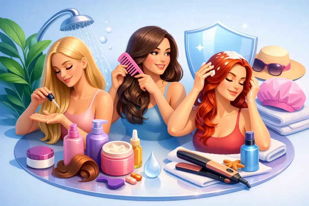 How to Protect Color Treated Hair Between Visits