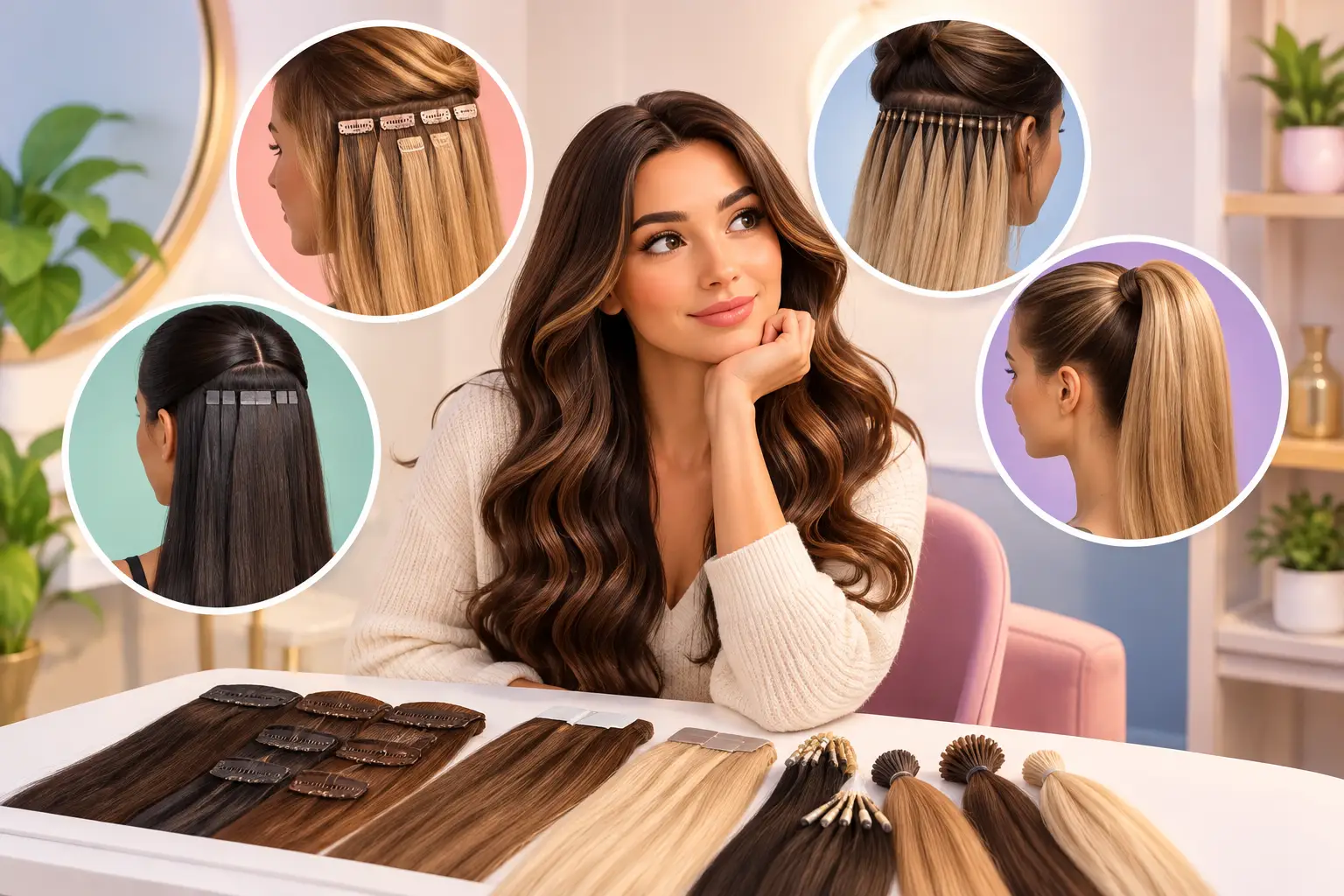 A Guide to Hair Extension Methods That Fit You