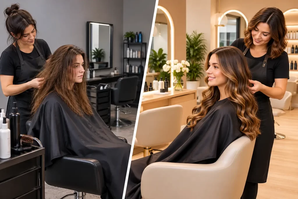 What a Salon Makeover Before and After Reveals